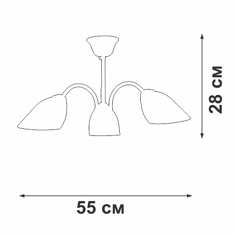 Люстра на штанге vitaluce v3336 v3336-0/3pl