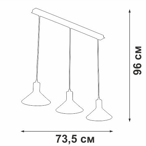 Подвесной светильник vitaluce v3788 v3788-1/3s