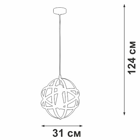 Подвесной светильник vitaluce v3798 v3798-1/1s