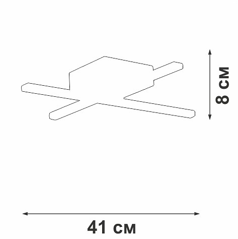 Потолочная люстра vitaluce v3801 v3801-0/2pl