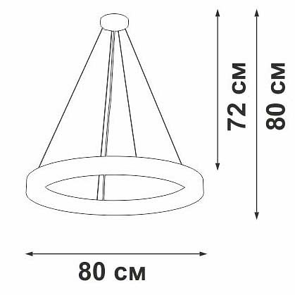 Подвесной светильник vitaluce v3890 v3890-0/1s