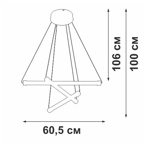 Подвесная люстра vitaluce v3895 v3895-8/3s