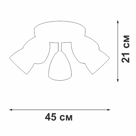 Потолочная люстра vitaluce v4355 v4355-0/5pl