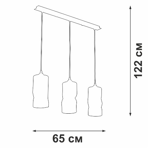 Подвесной светильник vitaluce v4853 v4853-1/3s