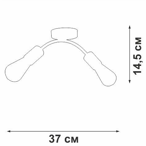 Накладной светильник vitaluce v4989 v4989-0/2pl