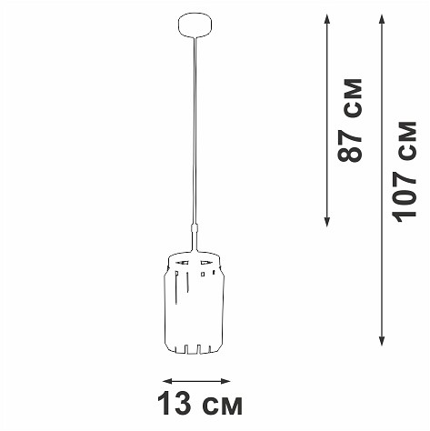 Подвесной светильник vitaluce v5151 v5151-9/1s
