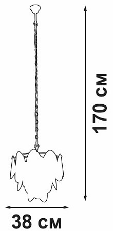 Подвесная люстра vitaluce v5314 v5314-9/5
