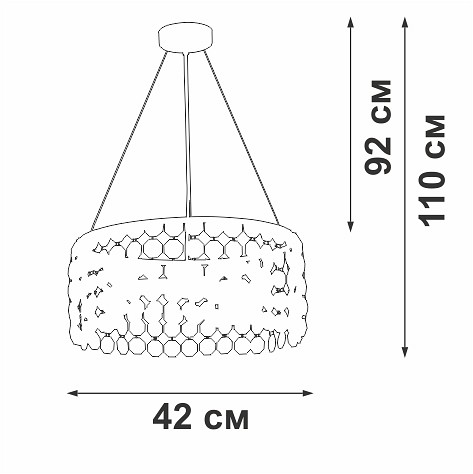 Подвесная люстра vitaluce v5329 v5329-8/3s
