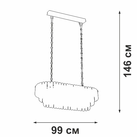 Подвесная люстра vitaluce v5353 v5353-8/19
