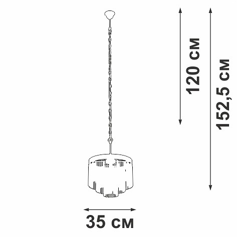 Подвесная люстра vitaluce v53570 v53570-8/7