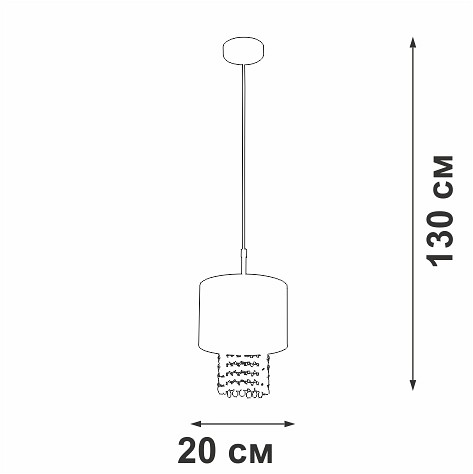Подвесной светильник vitaluce v5810 v5810-0/1s