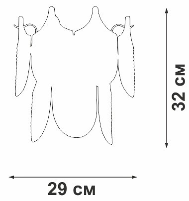 Накладной светильник vitaluce v5813 v5813-8/1a