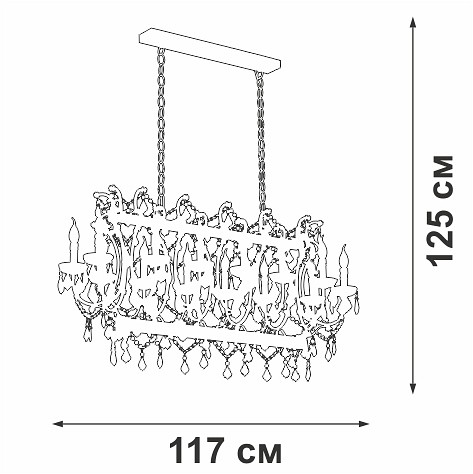 Подвесная люстра vitaluce v5814 v5814-7/14
