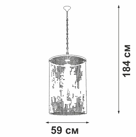 Подвесная люстра vitaluce v5817 v5817-7/6