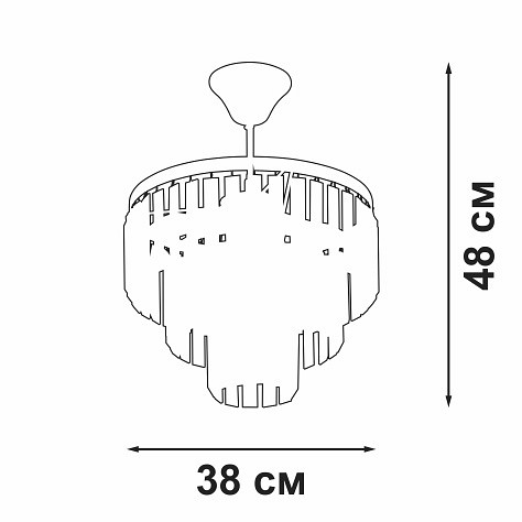 Люстра на штанге vitaluce v5825 v5825-8/4pl