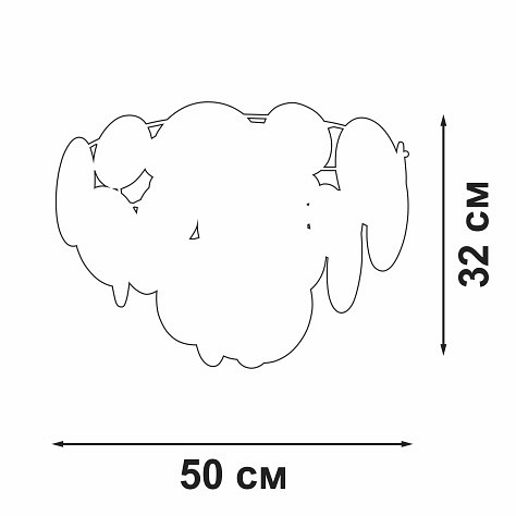 Потолочная люстра vitaluce v5828 v5828-8/6+1pl