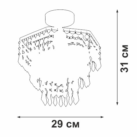 Люстра на штанге vitaluce v5883 v5883-1/1pl