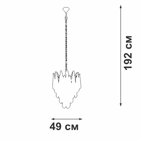 Подвесная люстра vitaluce v5886 v5886-8/7