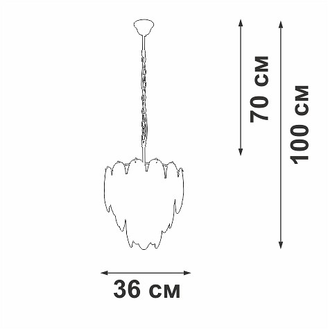 Подвесная люстра vitaluce v5887 v5887-9/7