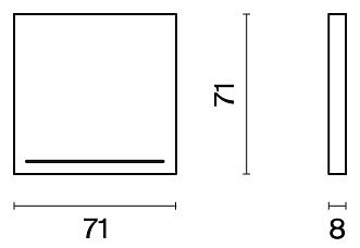 Клавиша для выключателя одноклавишного c подсветкой voltum s70 vls000205
