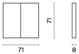Клавиши для выключателя двухклавишного voltum s70 vls000301