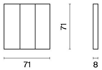 Клавиши для выключателя трехклавишного voltum s70 vls000505