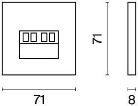 Накладка для розетки акустической voltum s70 vls001507