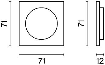 Накладка для диммера voltum s70 vls002001