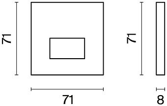 Накладка для заглушки для поста с подсветкой voltum s70 vls002302