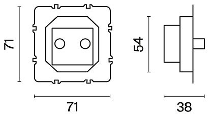 Механизм тв-розетки и sat-розетки оконечные voltum s70 vls0604m