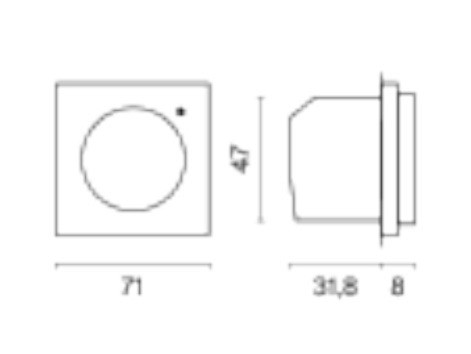 Терморегулятор электромеханический для теплого пола без рамки voltum s70 vls070104