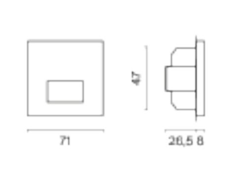 Датчик движения без рамки voltum s70 vls070504