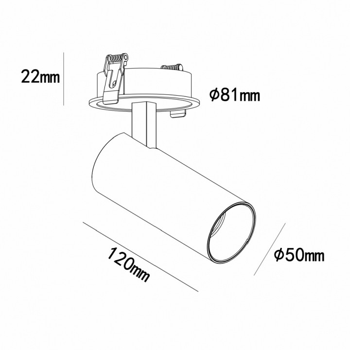 Спот iledex technical plum 100 wh