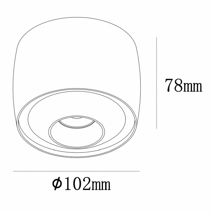 Накладной светильник iledex technical vision 300 wh