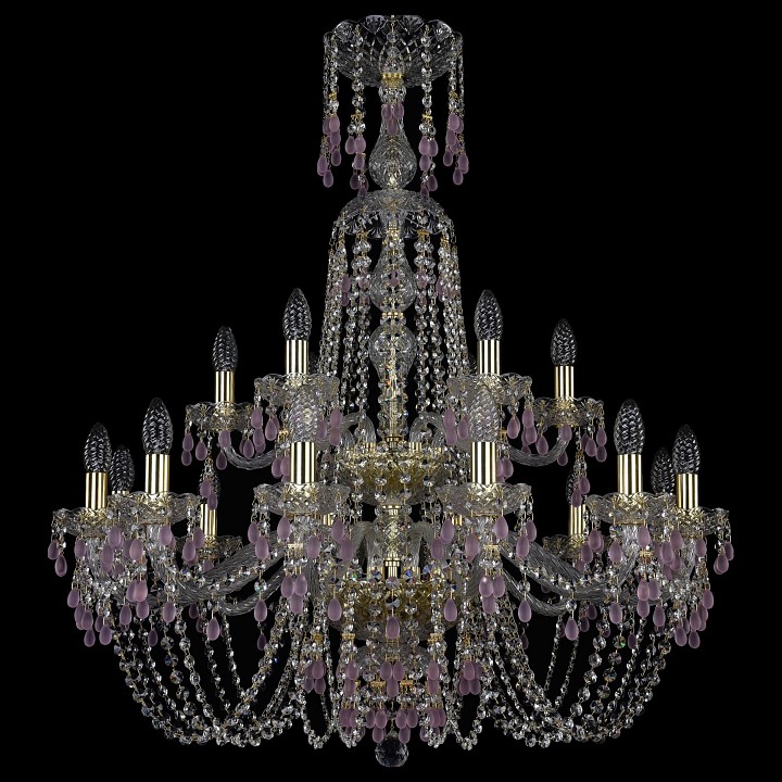 Подвесная люстра bohemia art classic 11.24 11.24.12+6.300.2d.xl-95.gd.v7010
