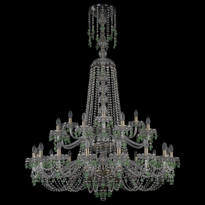 Подвесная люстра bohemia art classic 11.24 11.24.16+8+4.400.2d.xl-155.br.v5001