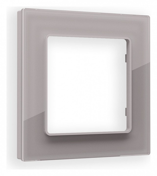 Рамка на 1 пост ambrella volt platos стекло органическое af330501