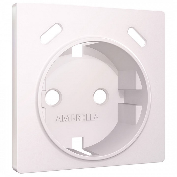 Накладка для розетки с заземлением и со шторками и 2хusb type с ambrella volt alfa ap2105
