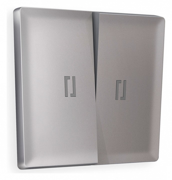 Клавиши для выключателя двухклавишного c подсветкой ambrella volt quant ap5040