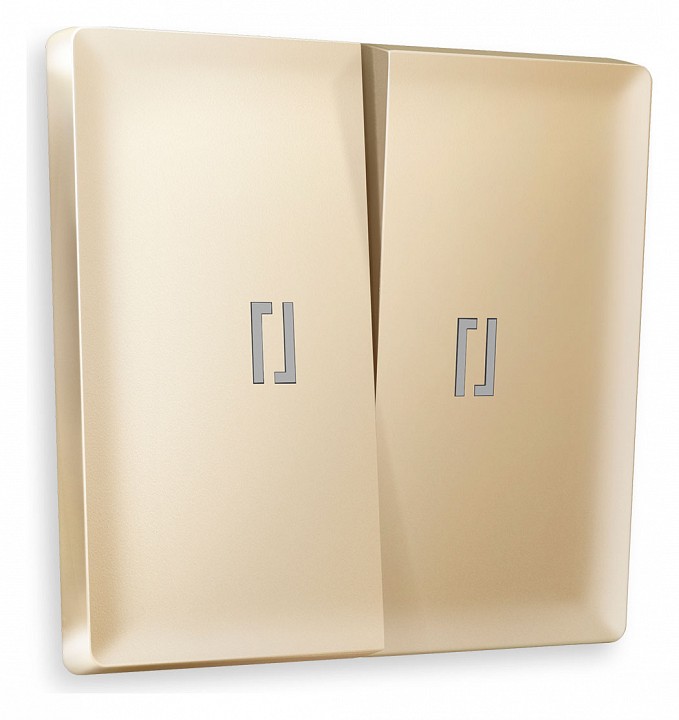 Клавиши для выключателя двухклавишного c подсветкой ambrella volt quant ap6040