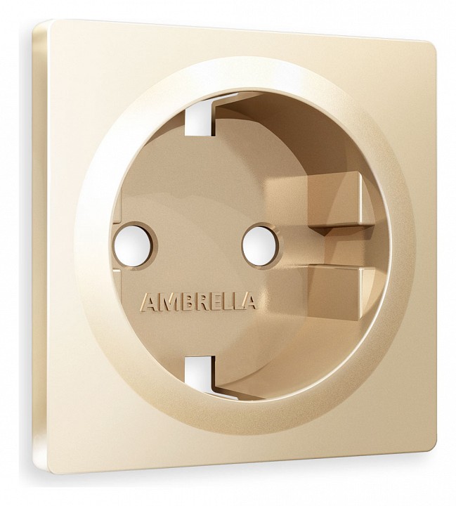 Накладка для розетки с заземлением ambrella volt quant ap6060