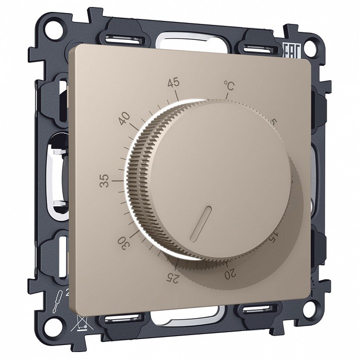 Терморегулятор электромеханический для теплого пола без рамки ambrella volt alfa ma365710