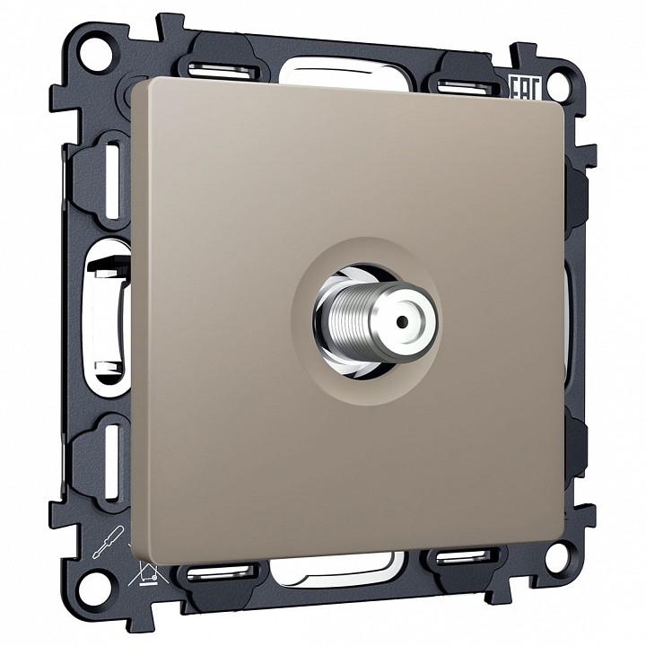 Тв-розетка без рамки ambrella volt alfa ma373050