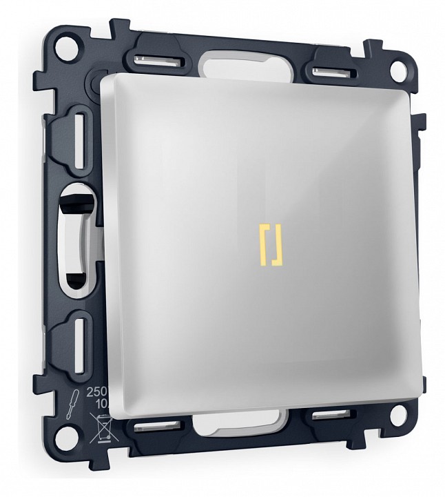 Выключатель проходной одноклавишный с подсветкой ambrella volt alfa ma402030