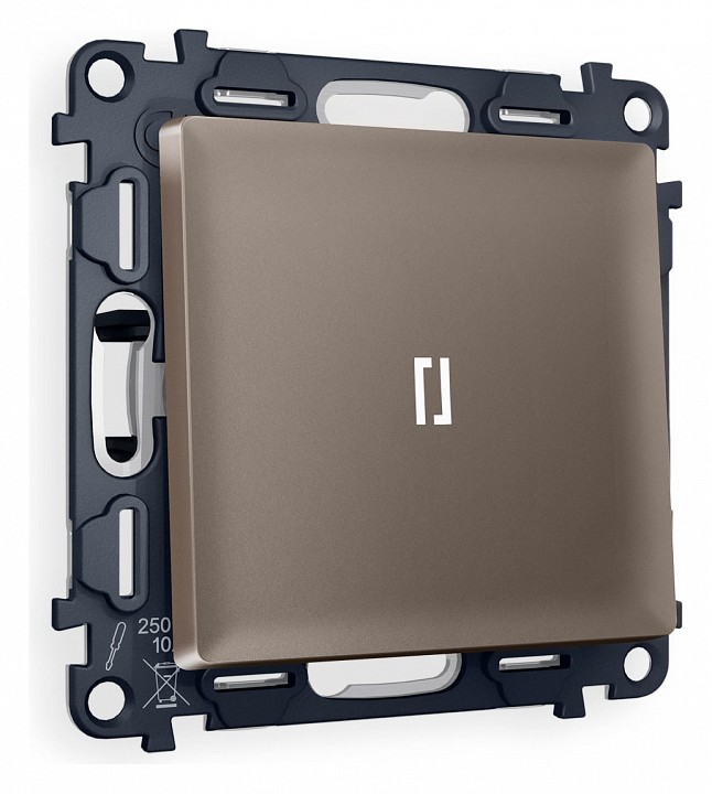 Выключатель проходной одноклавишный с подсветкой ambrella volt alfa ma632035