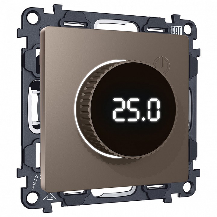 Терморегулятор электромеханический для теплого пола без рамки ambrella volt alfa ma635810