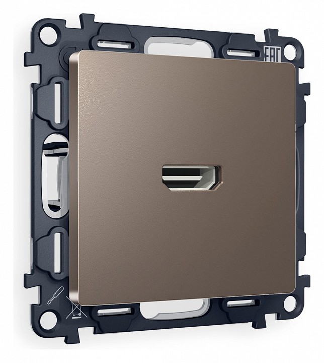 Розетка hdmi без рамки ambrella volt alfa ma644010