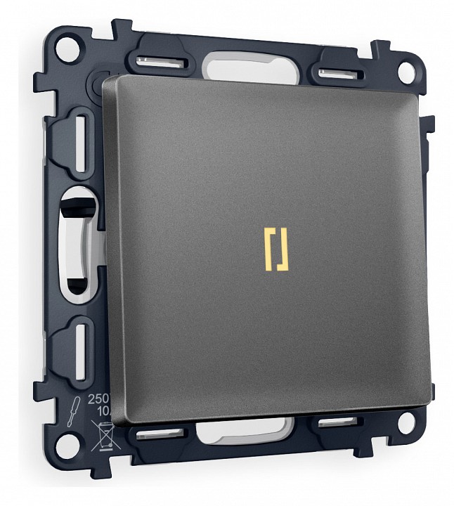 Выключатель проходной одноклавишный с подсветкой ambrella volt alfa ma652030