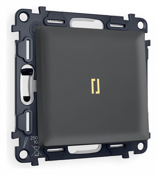 Выключатель проходной одноклавишный с подсветкой ambrella volt alfa ma902030