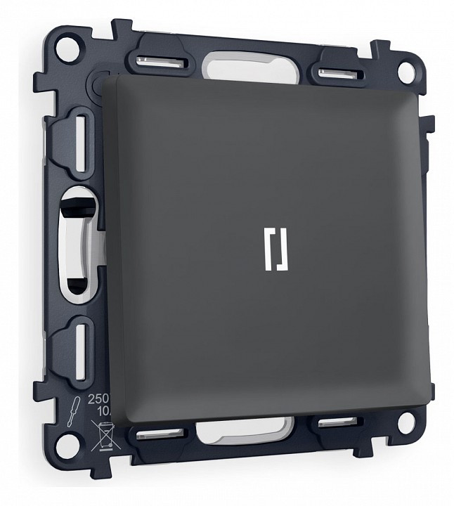 Выключатель проходной одноклавишный с подсветкой ambrella volt alfa ma902035